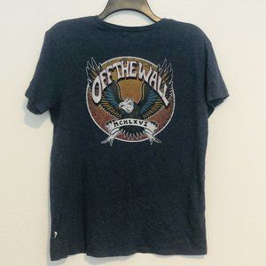 Vans Off The Wall Blue Eagle MCMLXVI Print Skater Shirt Women Size Medium